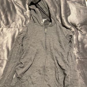 Motherhood gray zipper sweatshirt size small